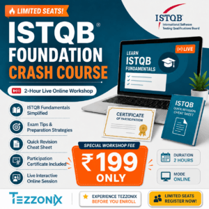 ISTQB Foundational level crash course [Live + Cheat Sheet + Certificate]